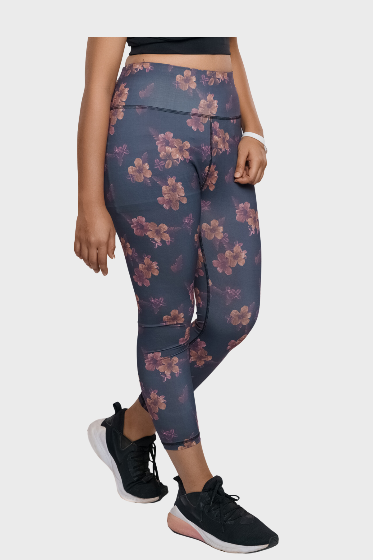 Dark Flowers Women's Sports Leggings
