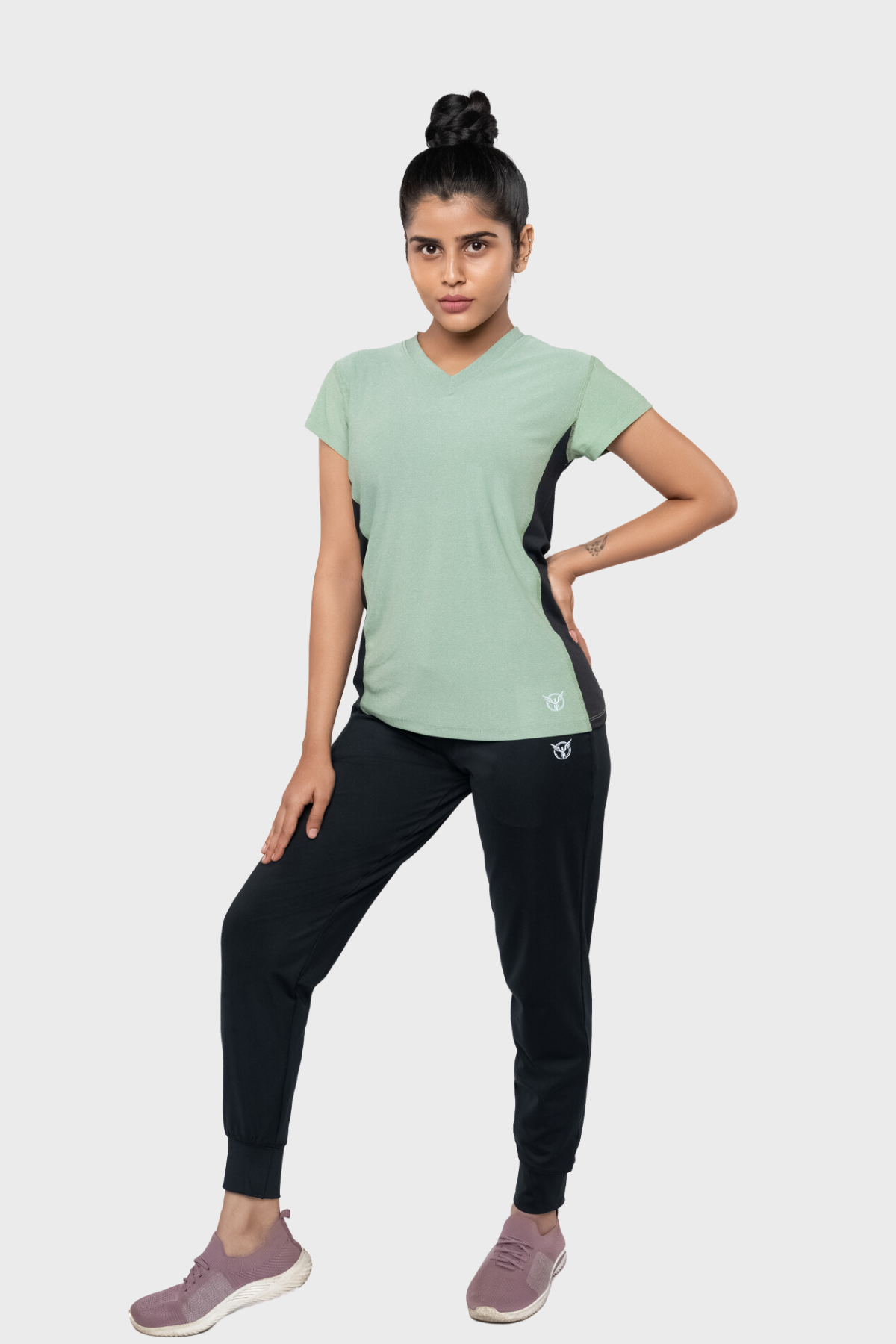 Green Sports T Shirts Women's