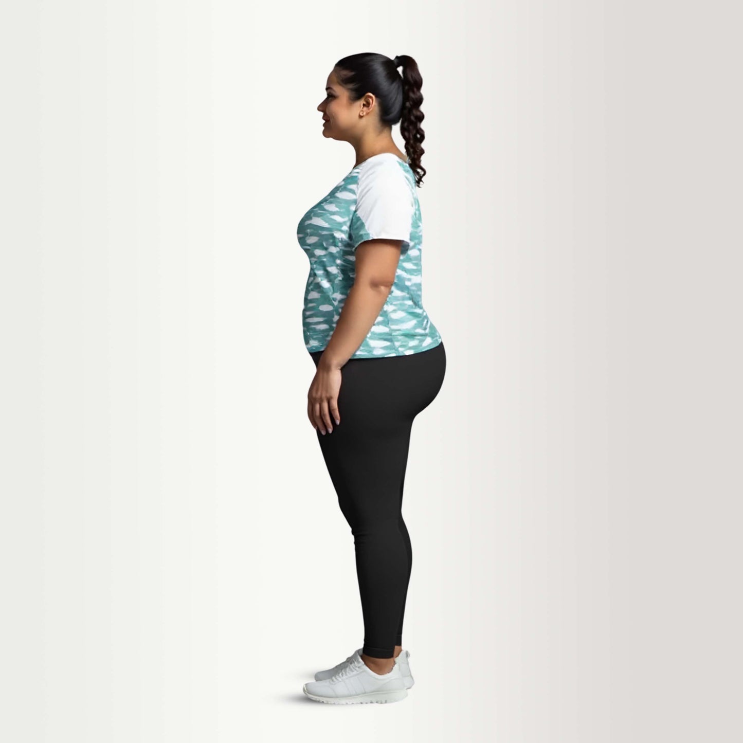 Painted Striped Womens Cycling T-Shirts Big Size