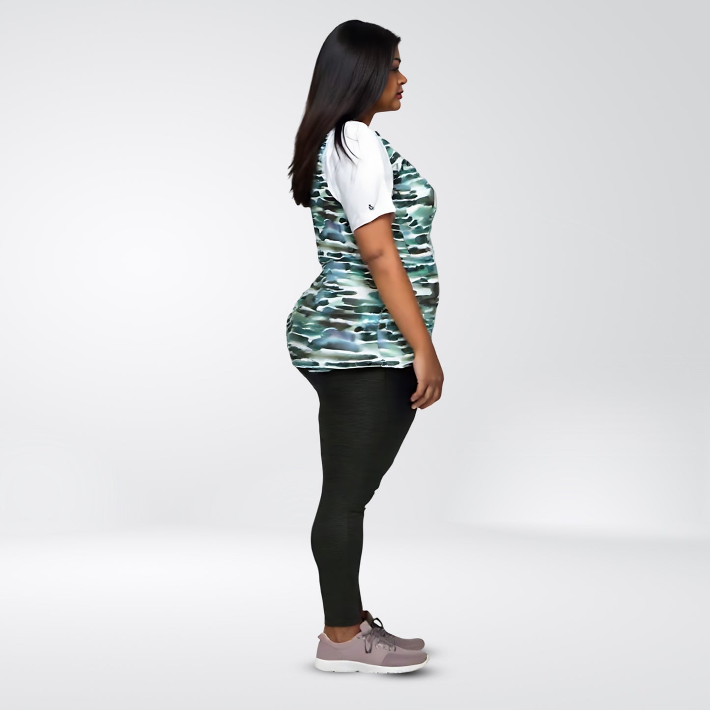 Nature Abstract Womens Cycling T-Shirt Plus Size