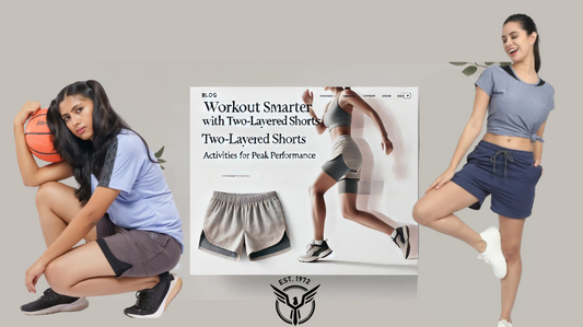 double-layer gym shorts