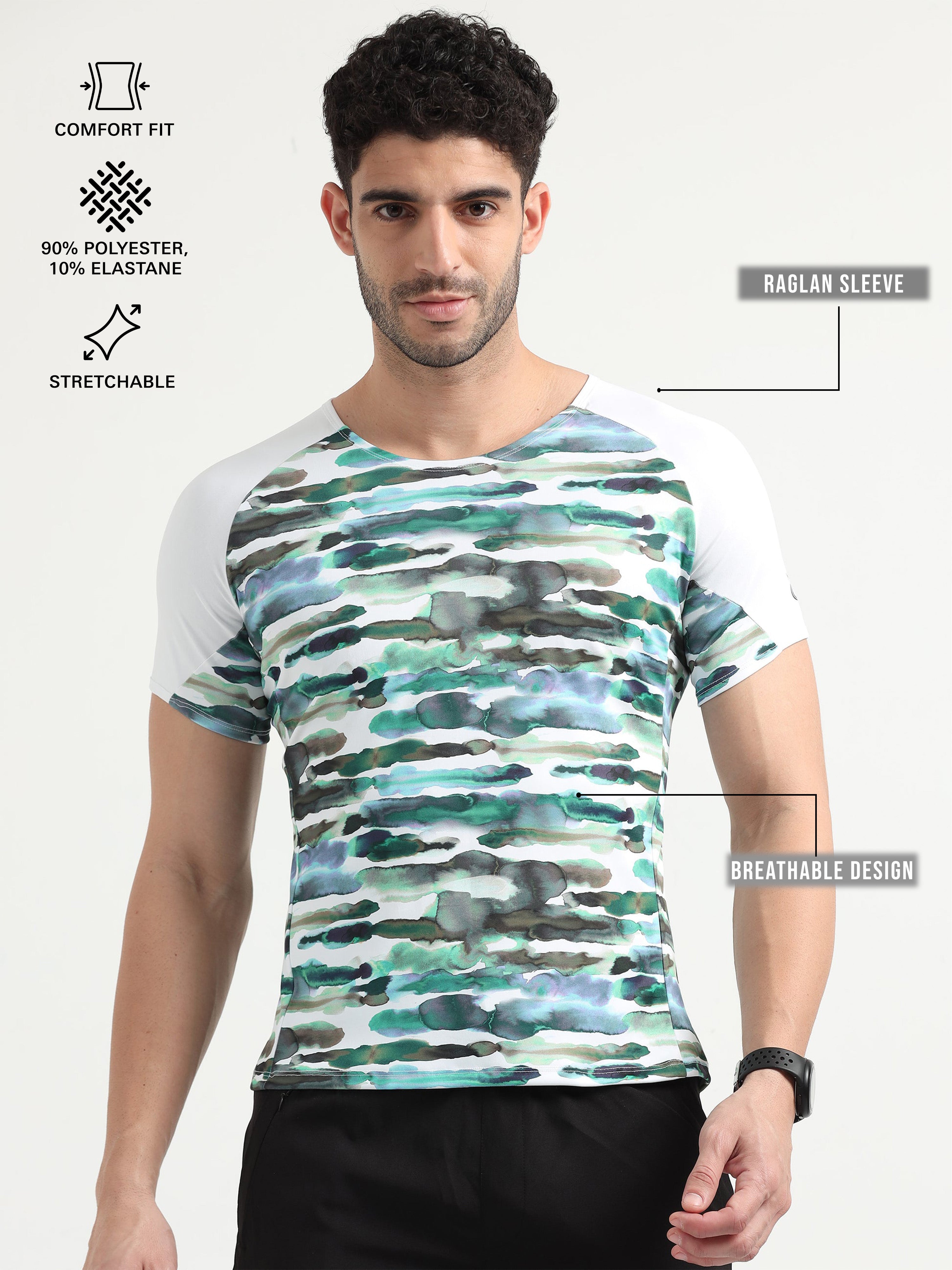 Nature Abstract Men Cycling Tee