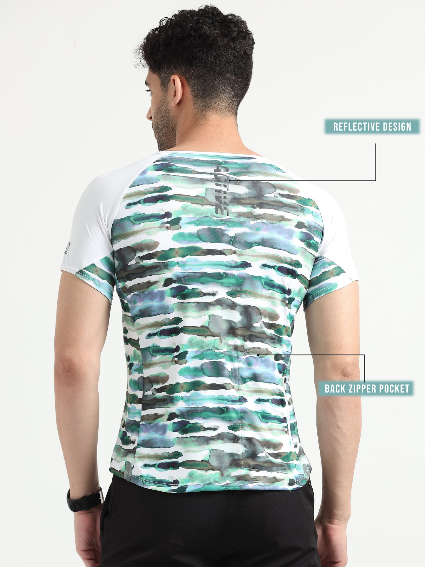 Nature Abstract Men Cycling Tee