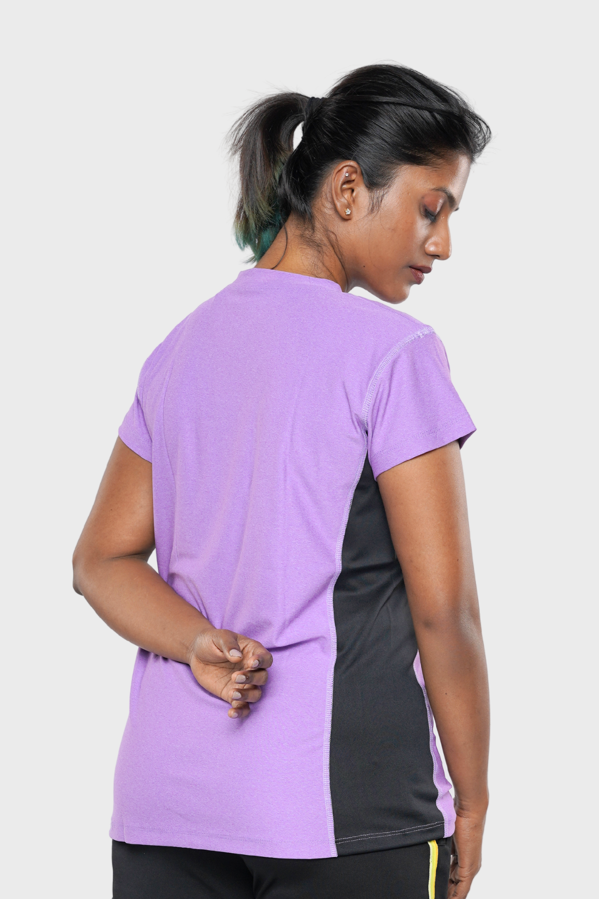 Purple Gym Wear T Shirt For Women