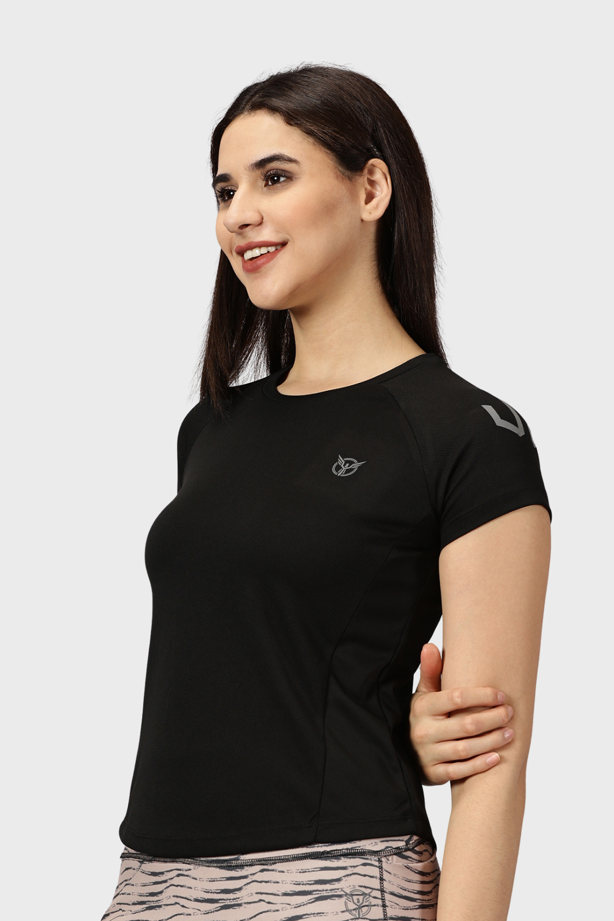 Black Women's Active T Shirts