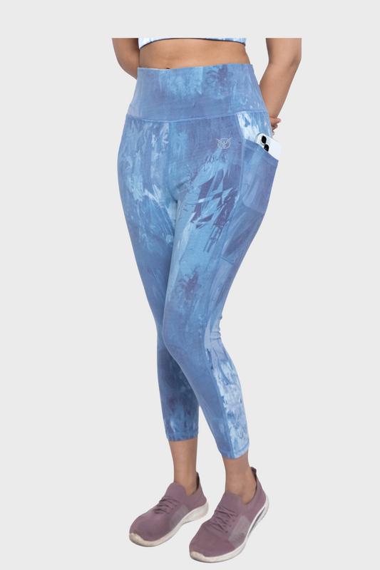 Blue Sports Pants For Ladies
