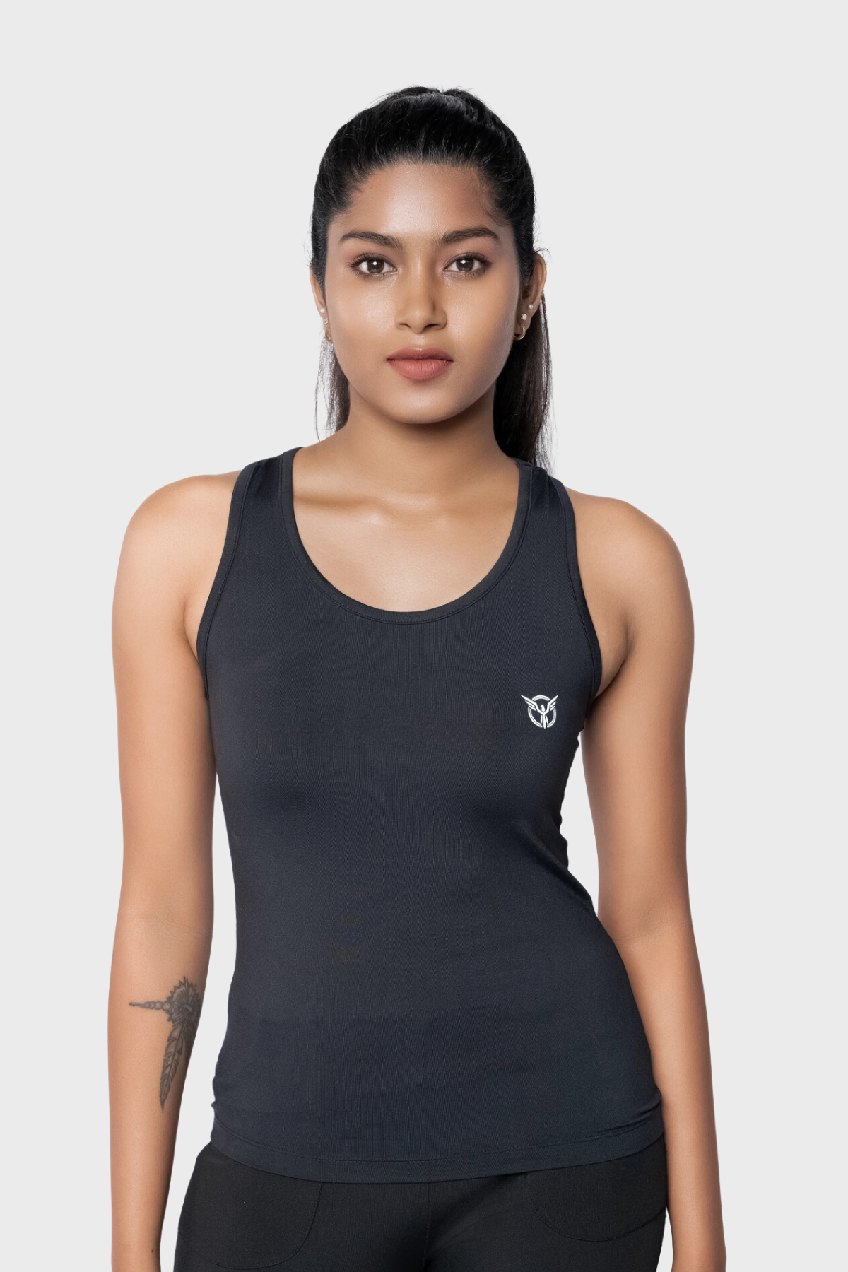 Black Sports Tank Top Womens