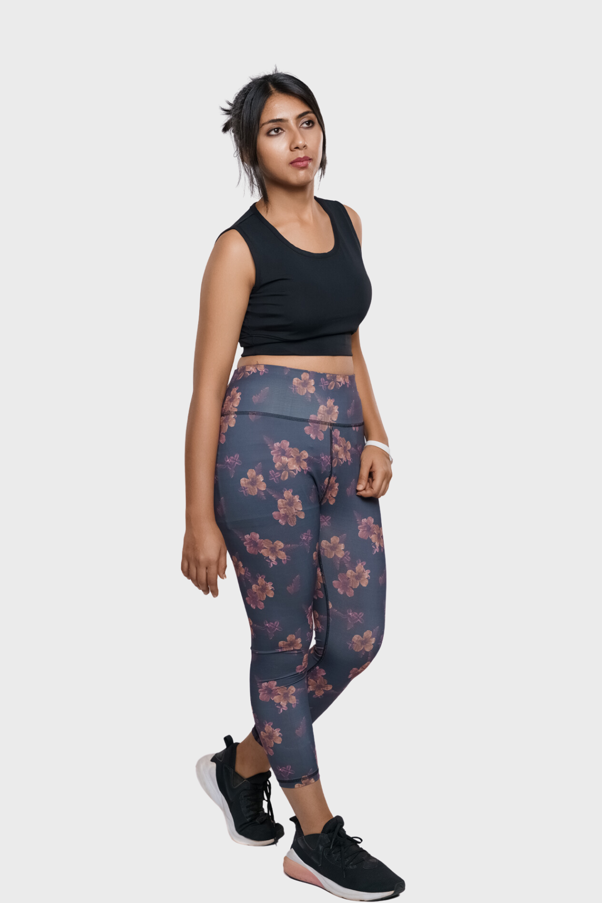 Dark Flowers Women's Sports Leggings