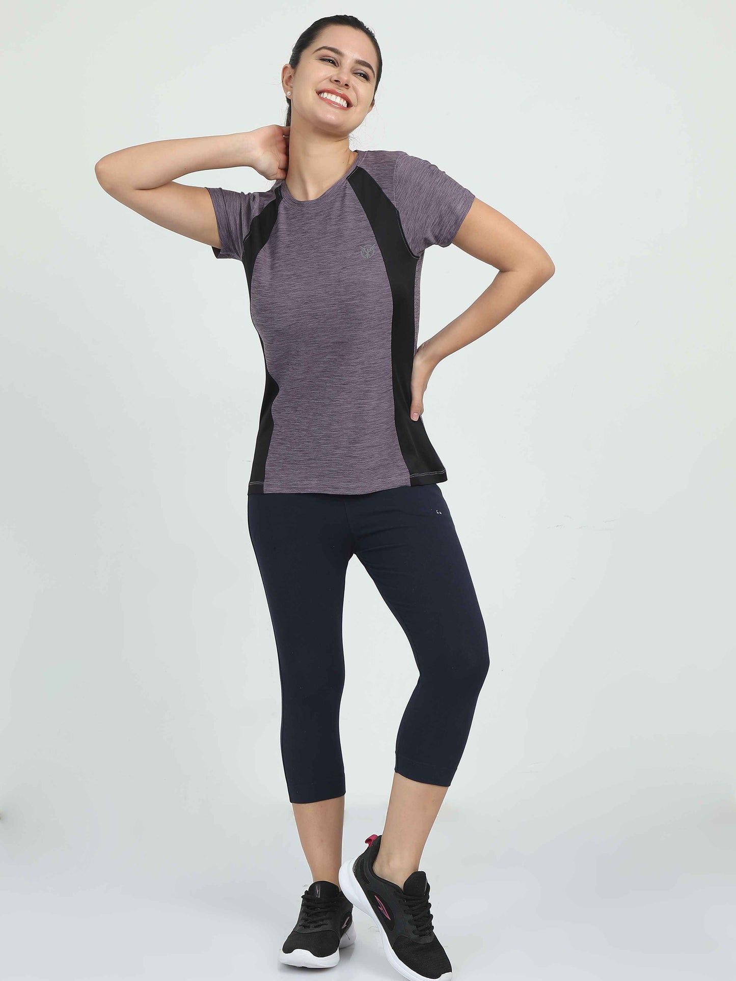 Activewear Women Panel Design T-Shirt