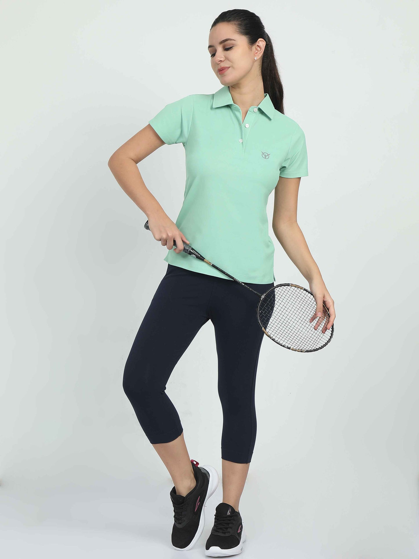 Women Active Polo Tee