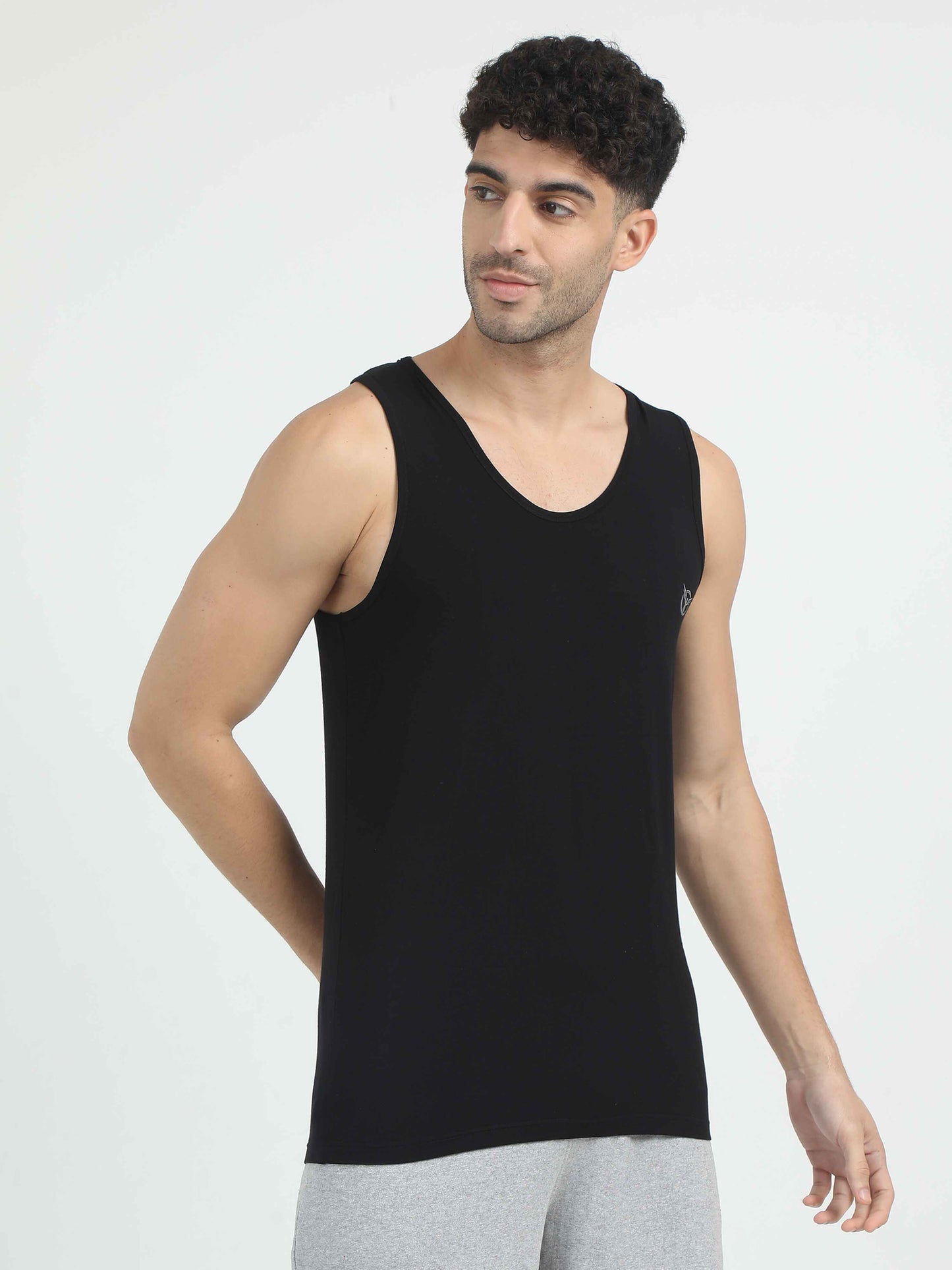 Glide Bamboo Vest For Men - Pack Of 2