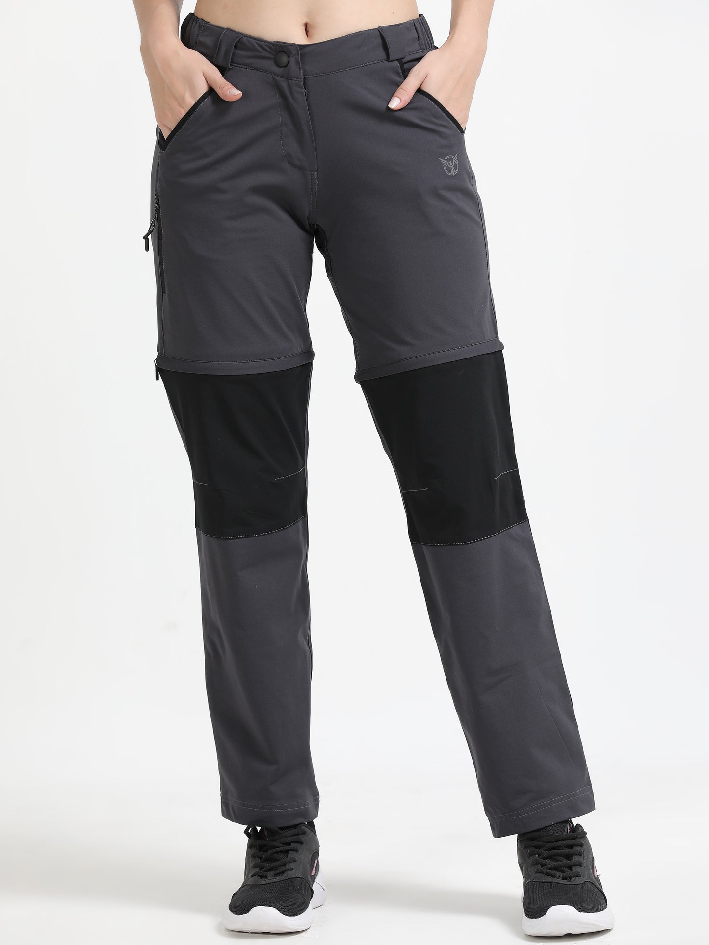 Grey Camper Detachable Pants for Women