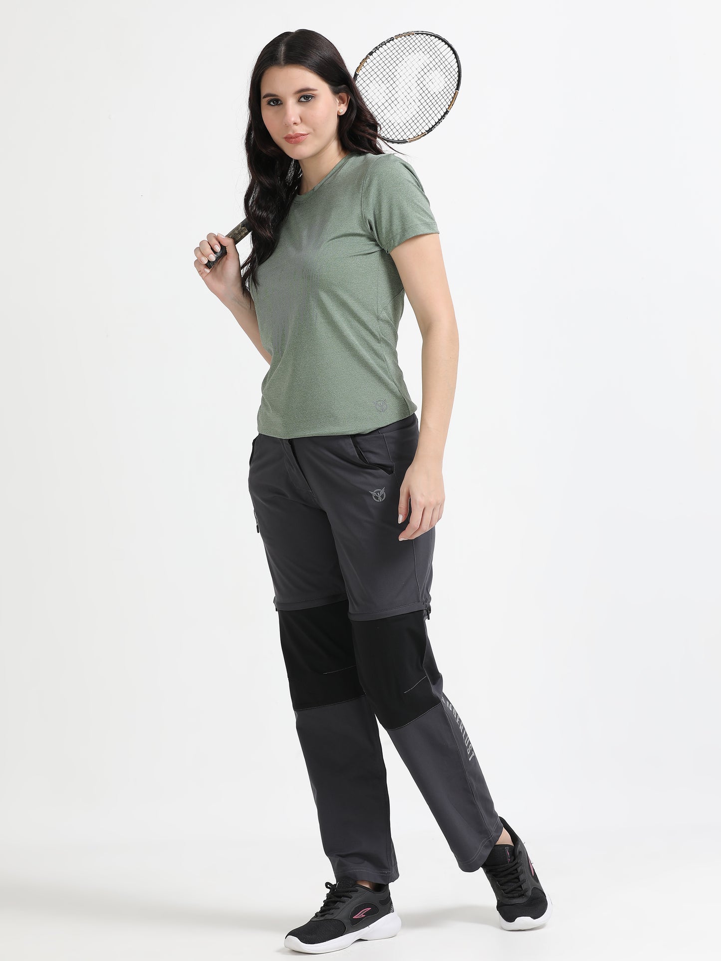 Grey Camper Detachable Pants for Women