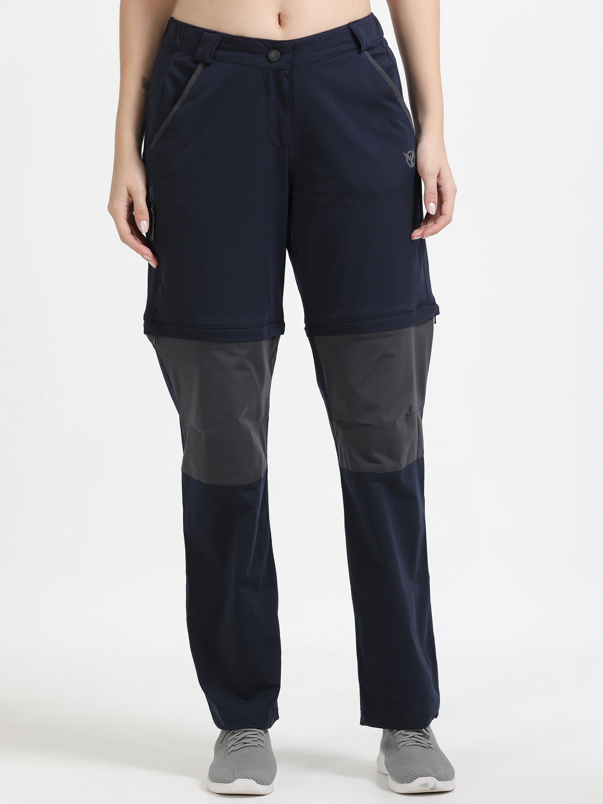 Navy Convertible Pants To Shorts for Ladies