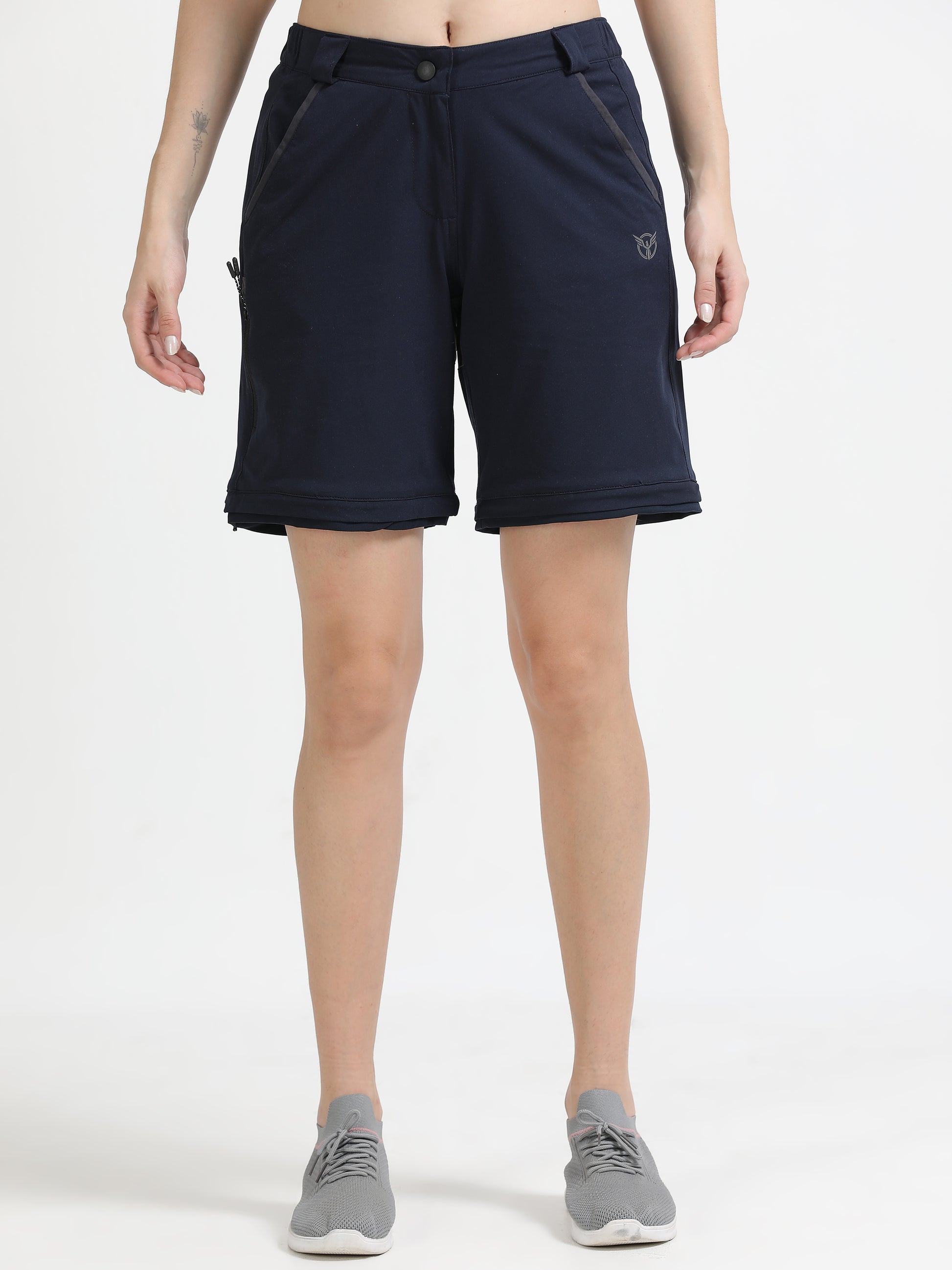 Navy Convertible Pants To Shorts for Ladies