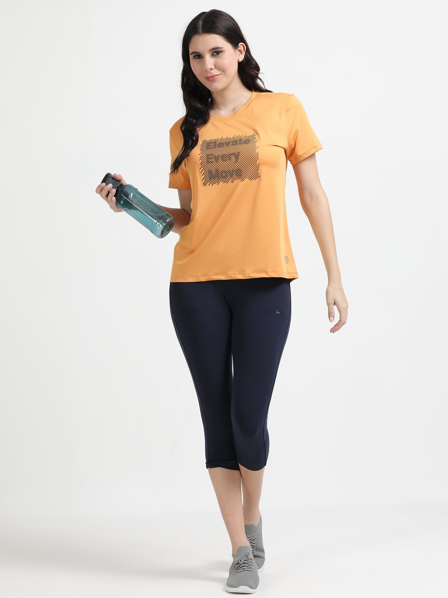  Apricot Endura Fit Print T-Shirt for Women