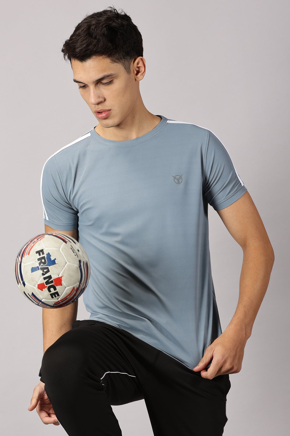 Army Blue Gym Tees For Men