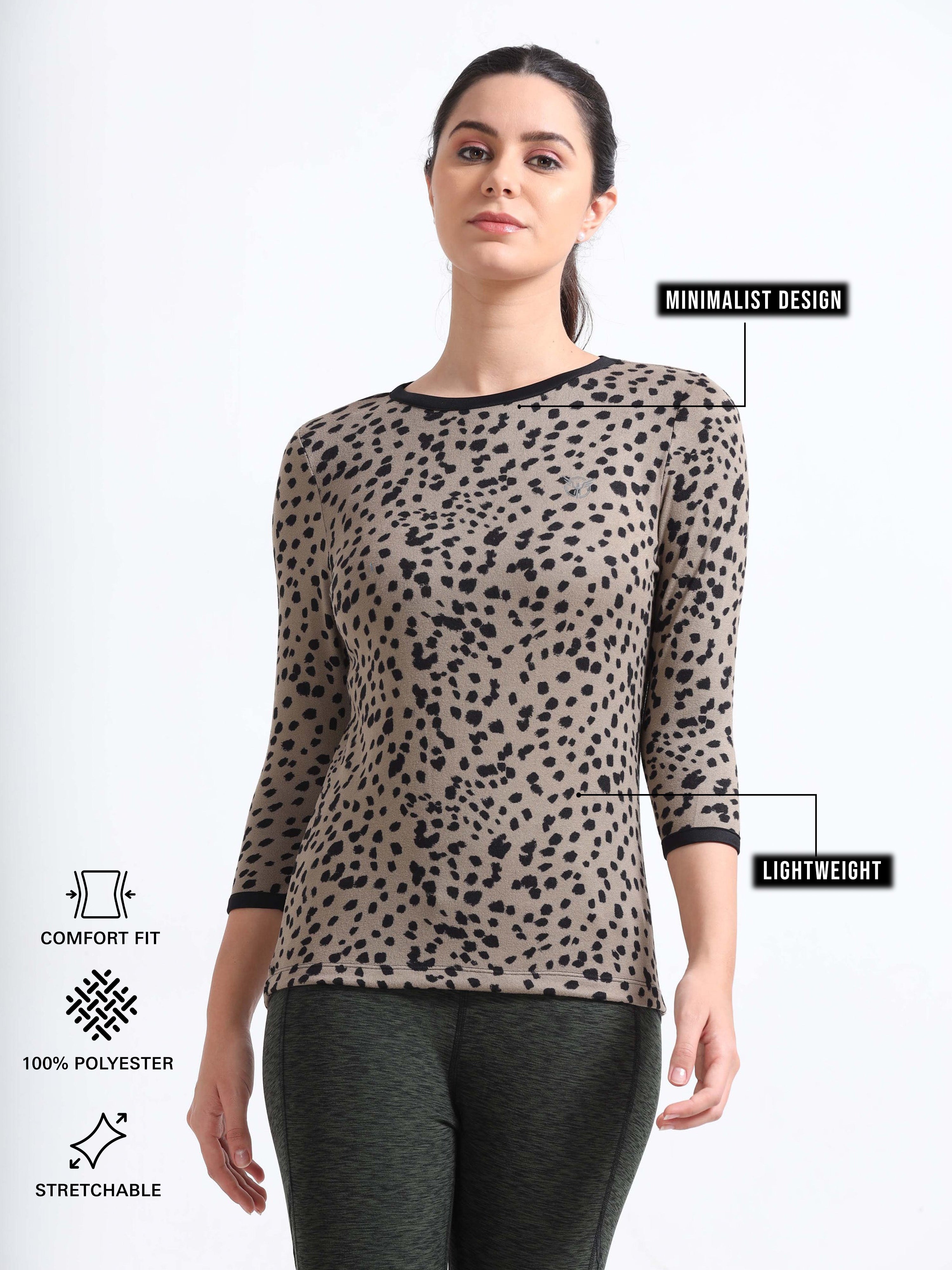 Women Leopard Tee