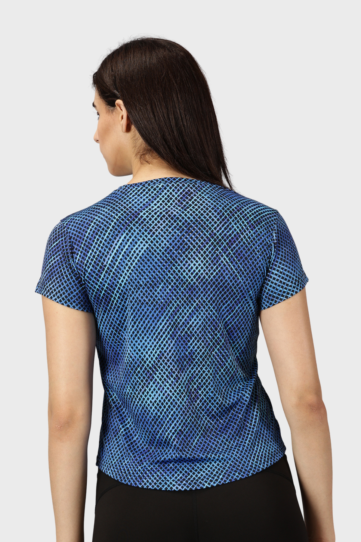 Blue Exercise T Shirt For Ladies