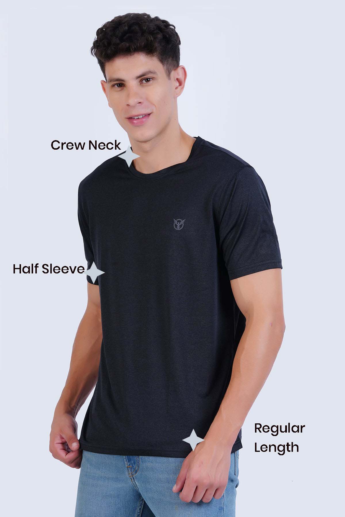 Performance Heather Crew Neck Tee