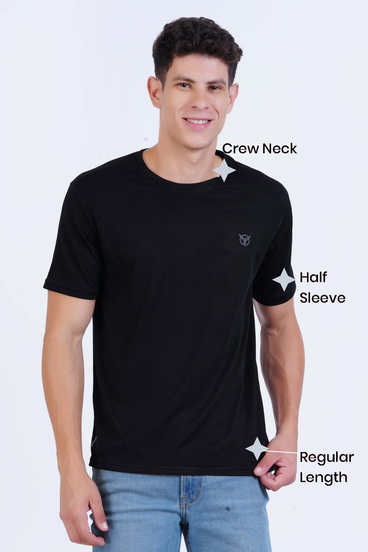 Active Crew Neck Tee