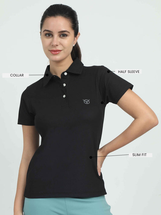 Women Active Polo Tee