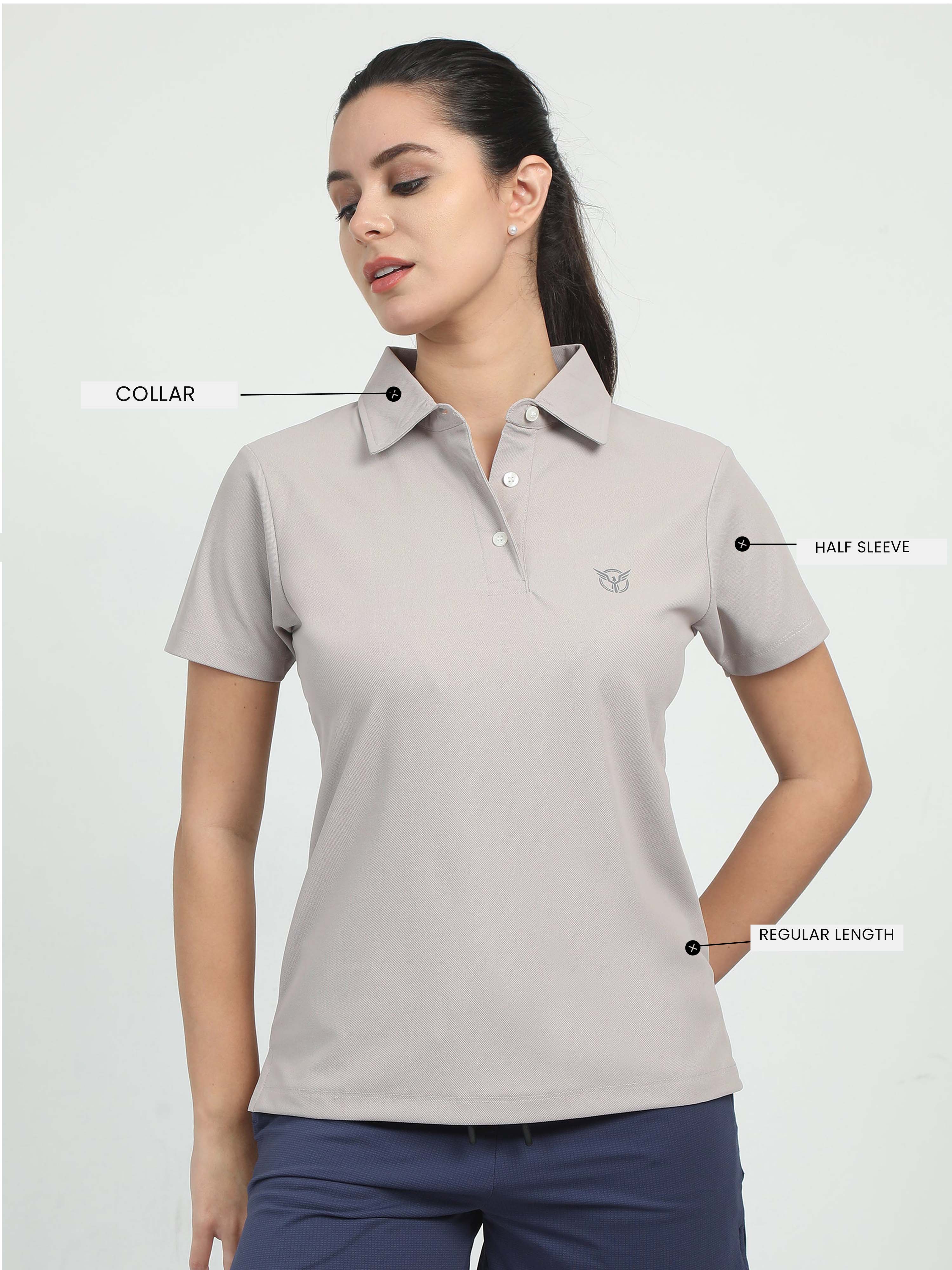 Women Active Polo Tee