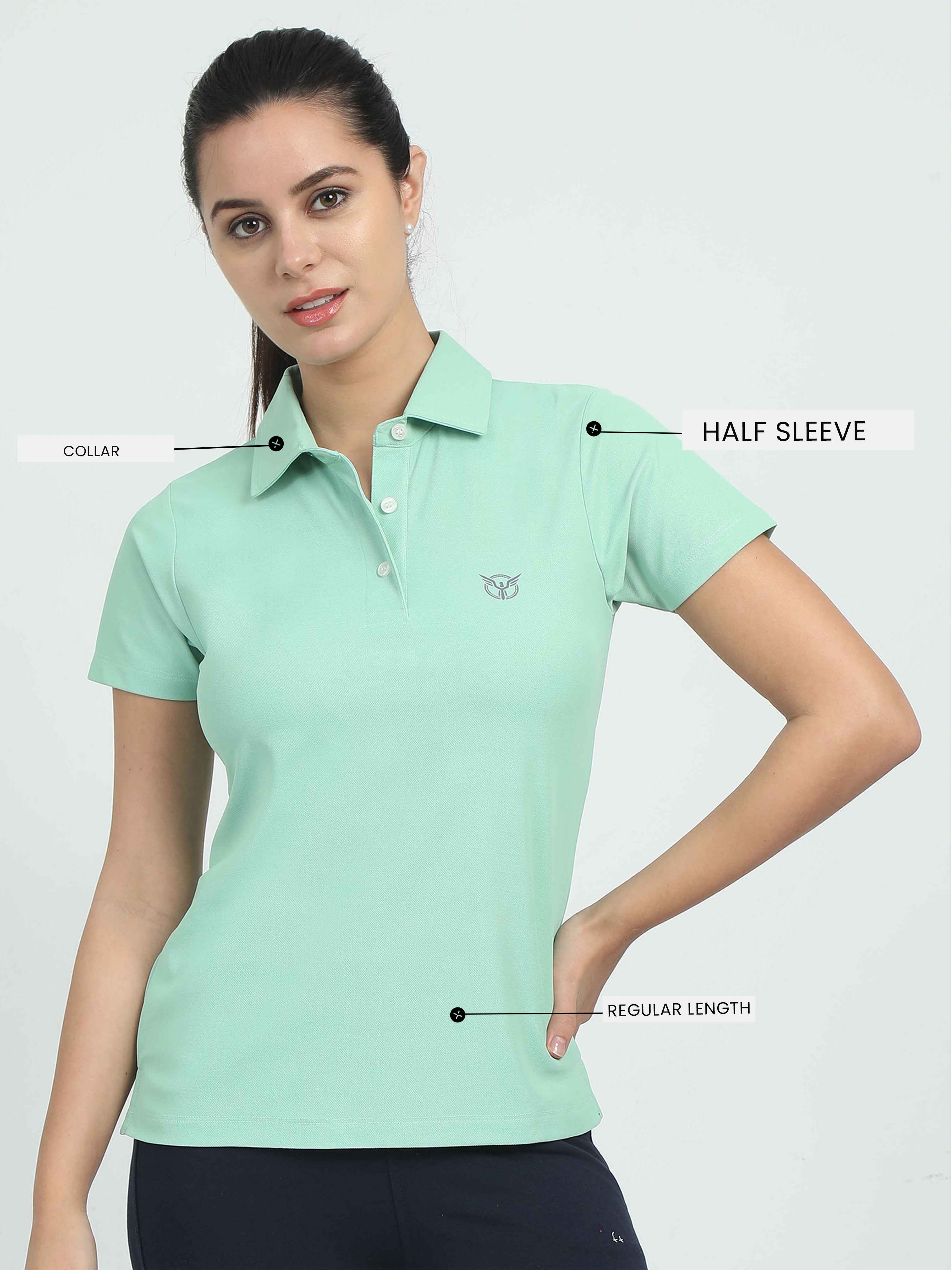 Women Active Polo Tee