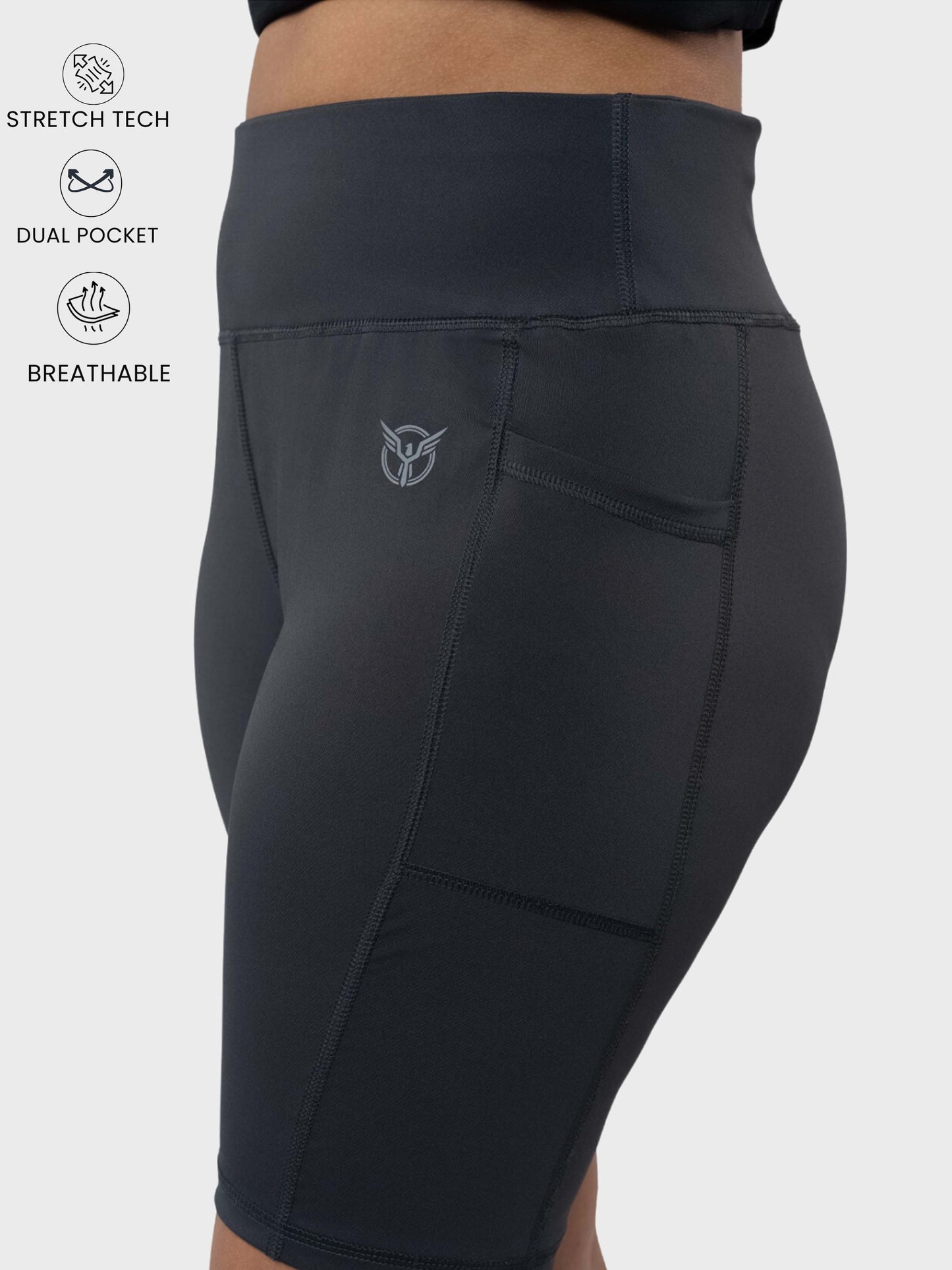 Verveflex: Active High Waist Bike Shorts