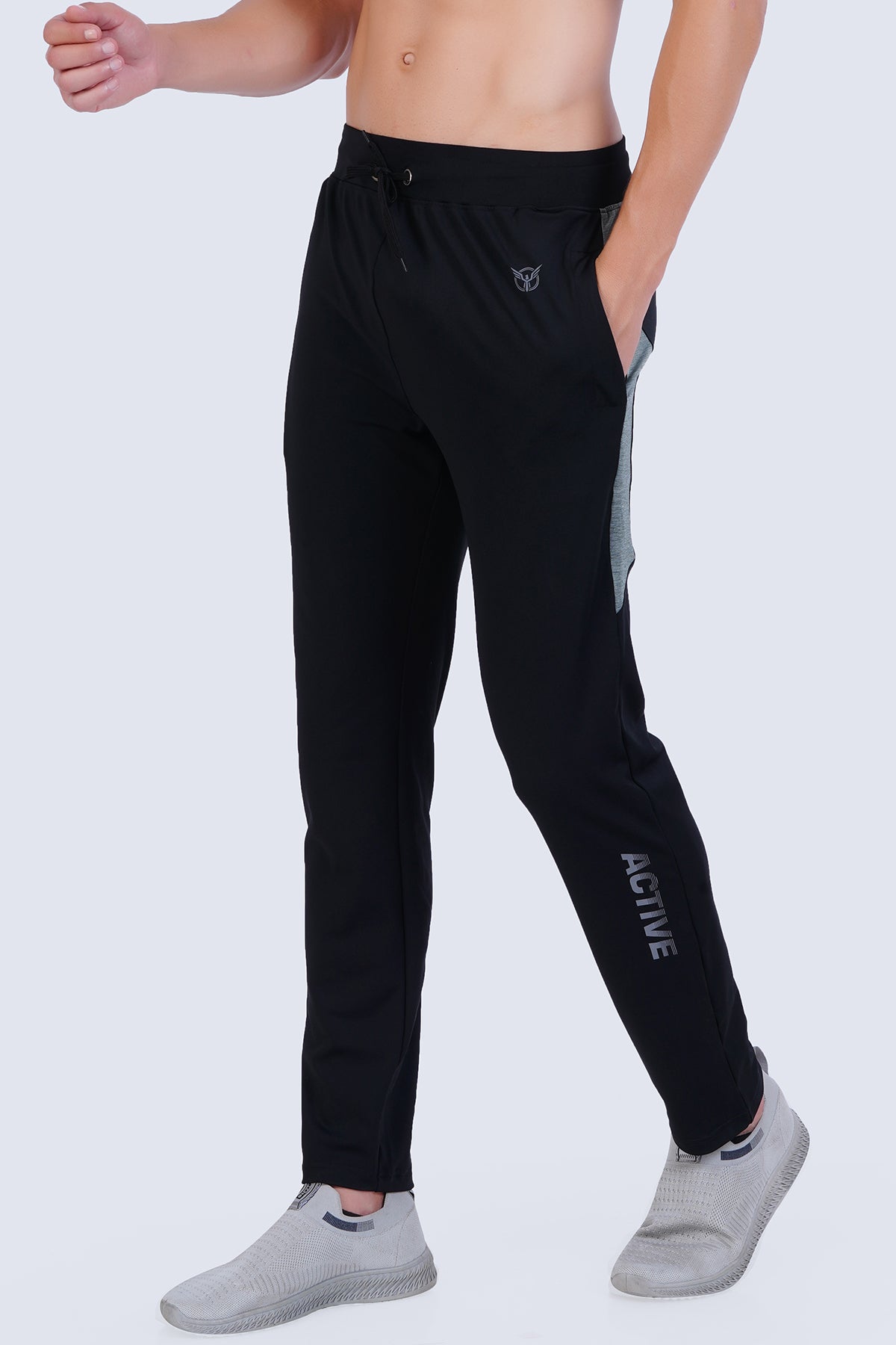 Black Gym Track Pants for Men