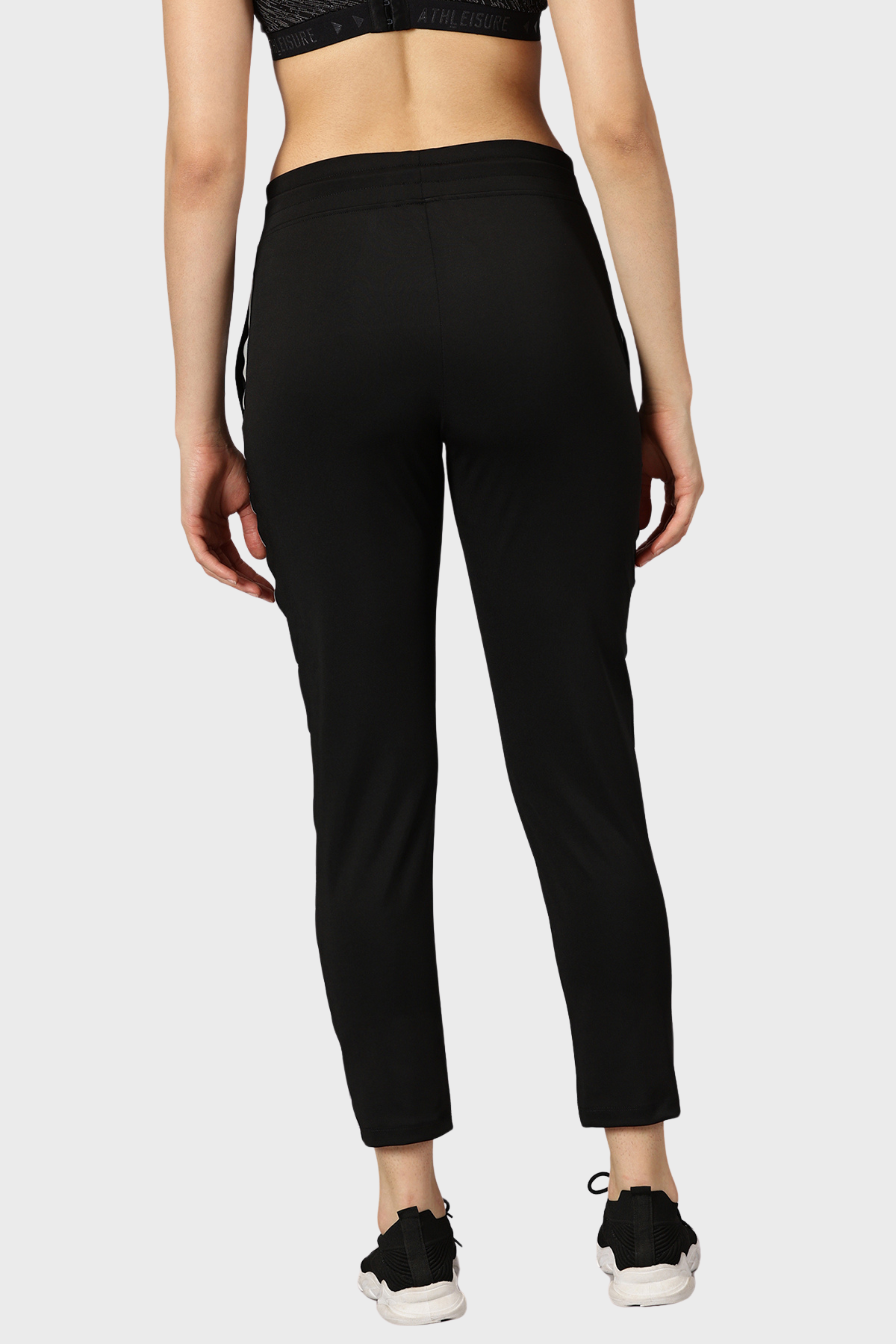 Black Sports Track Pants Womens