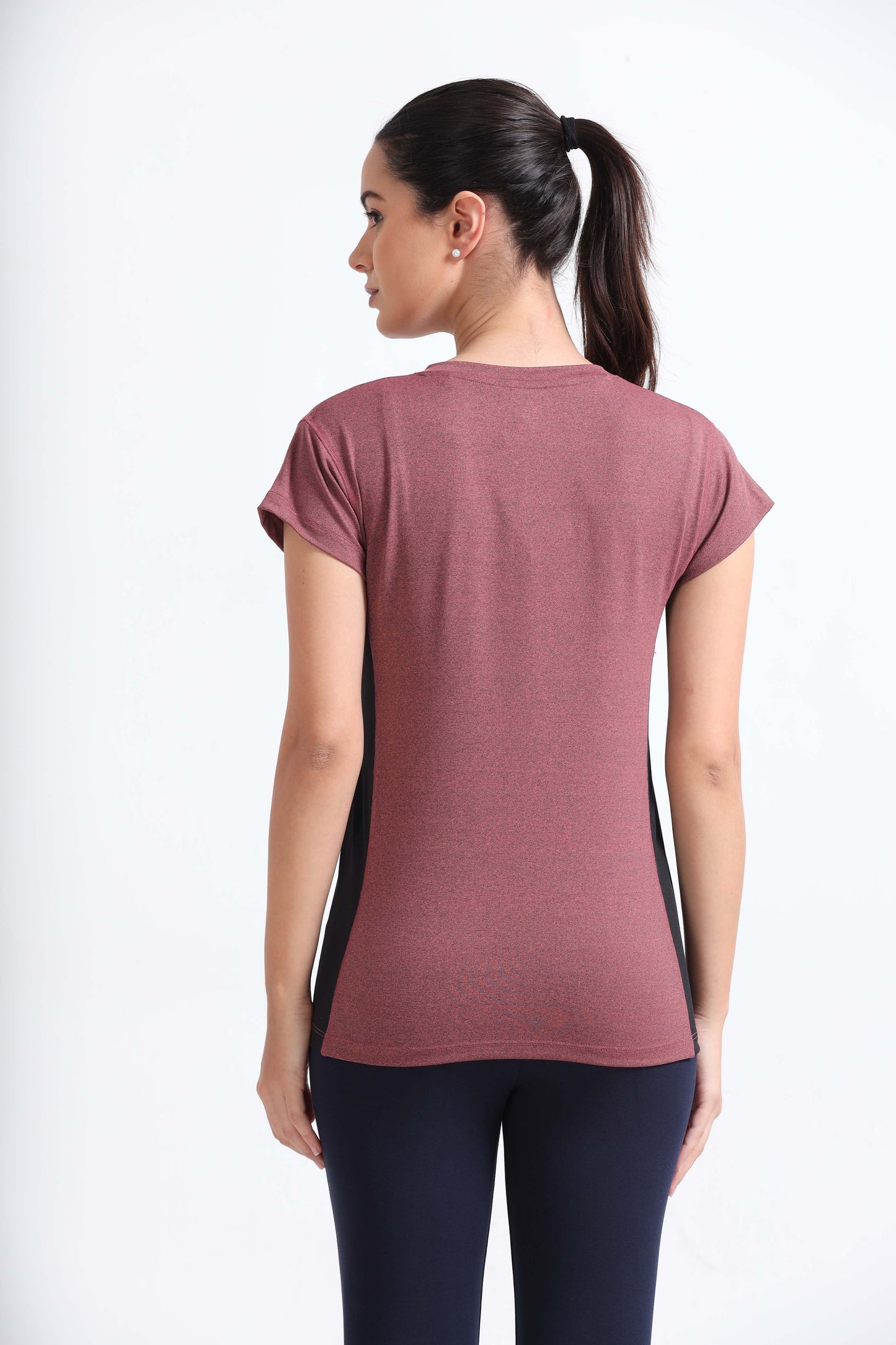  Peach Heather Sports Shirts For Womens