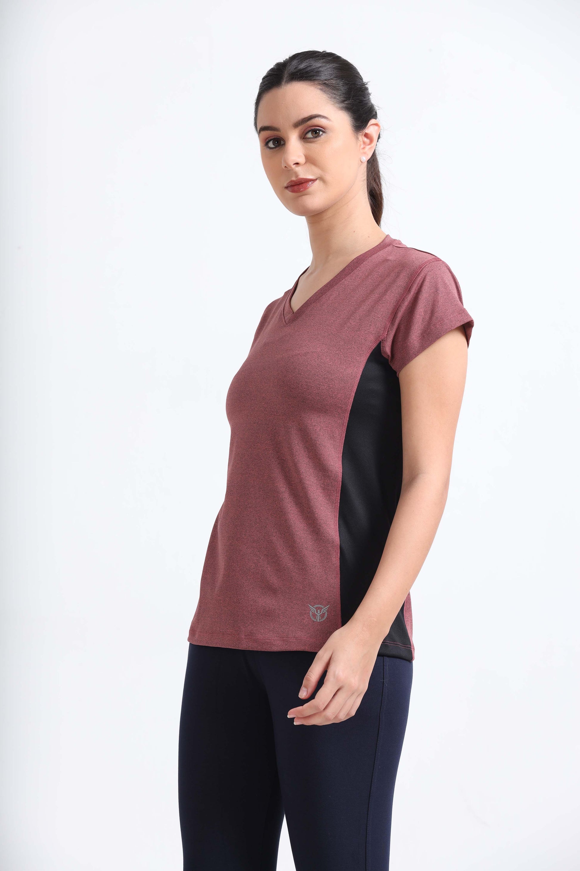  Peach Heather Sports Shirts For Womens