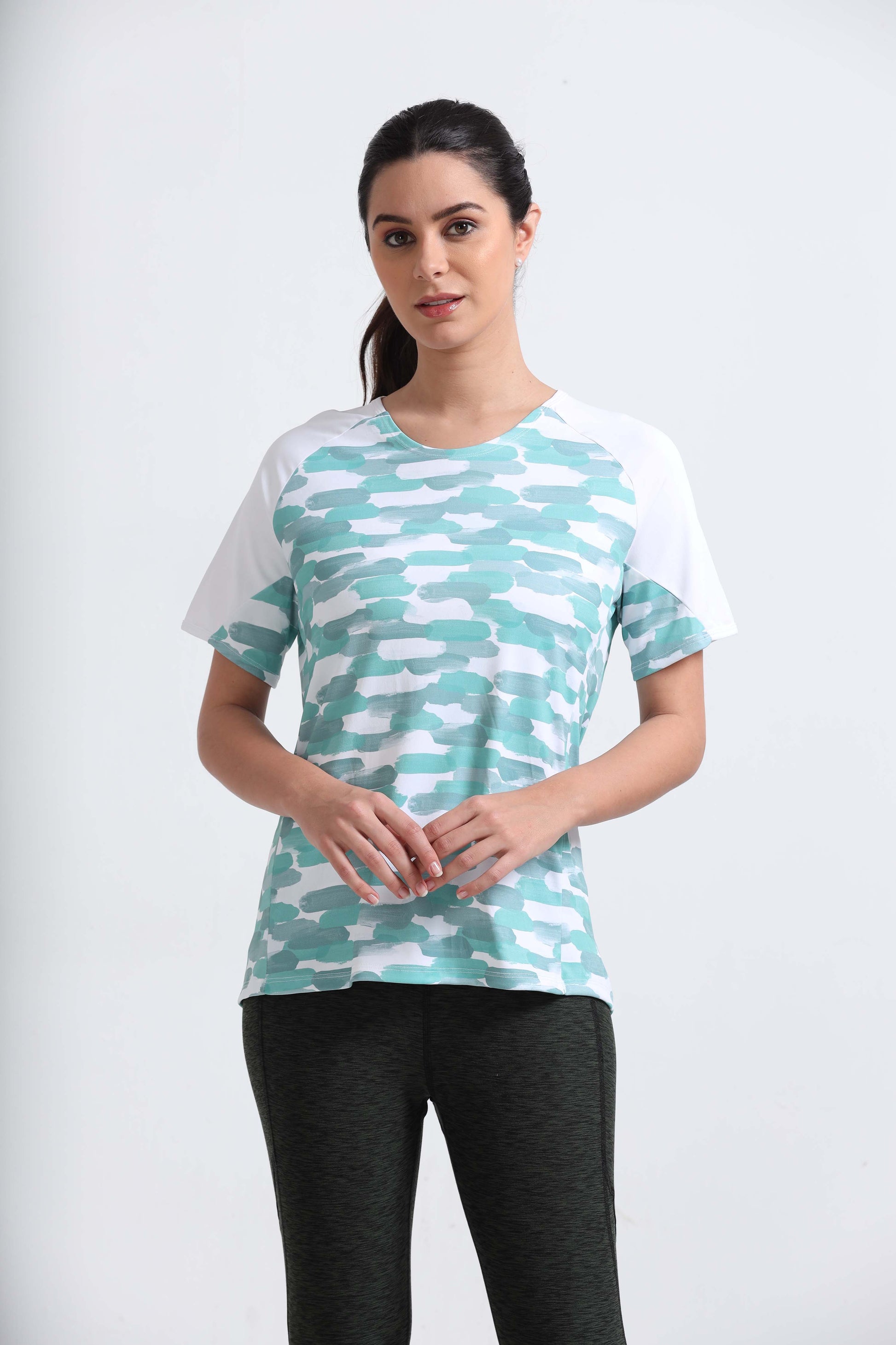  Abstract Painted Gym T Shirts For Ladies 