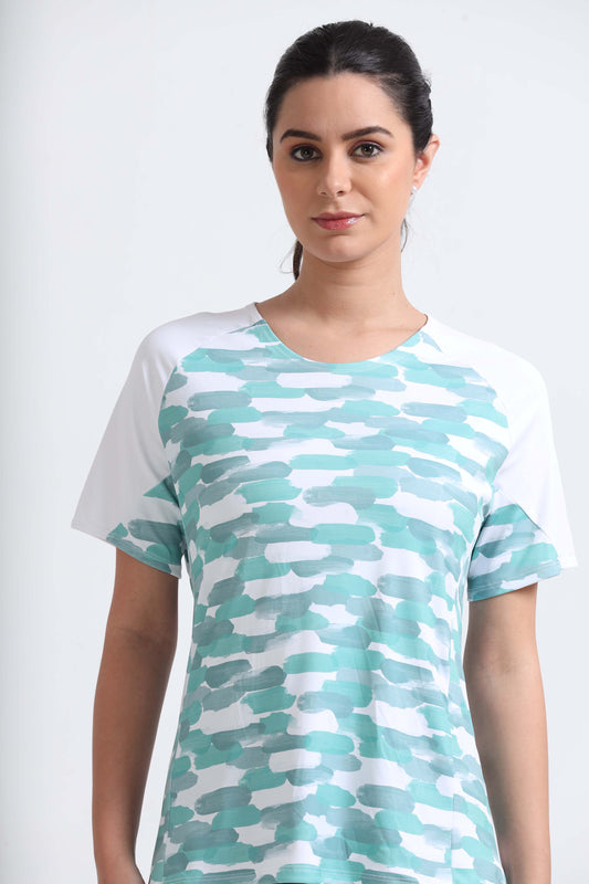  Abstract Painted Gym T Shirts For Ladies 