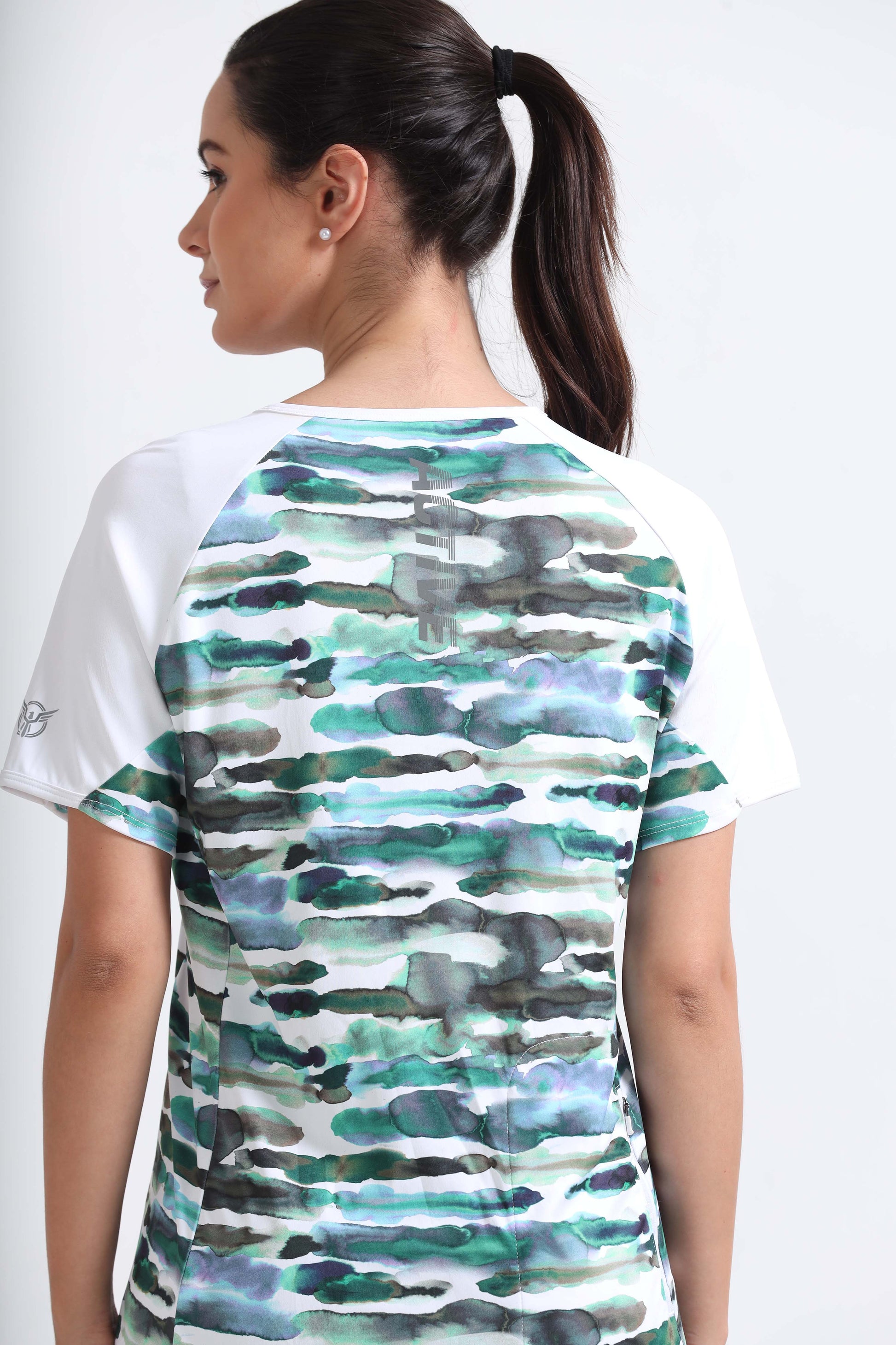 Nature Abstract Gym T Shirts For Women 