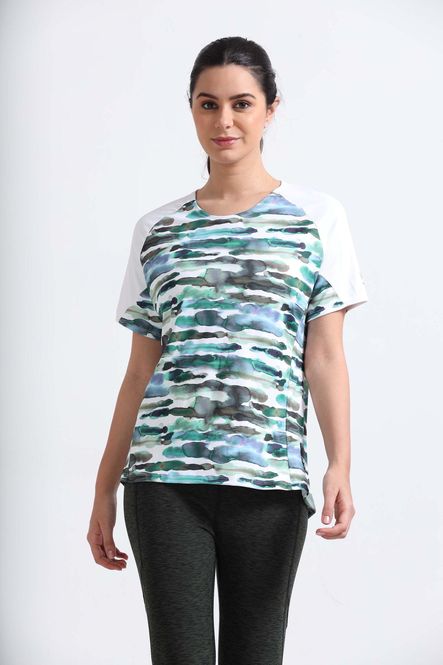 Nature Abstract Gym T Shirts For Women 