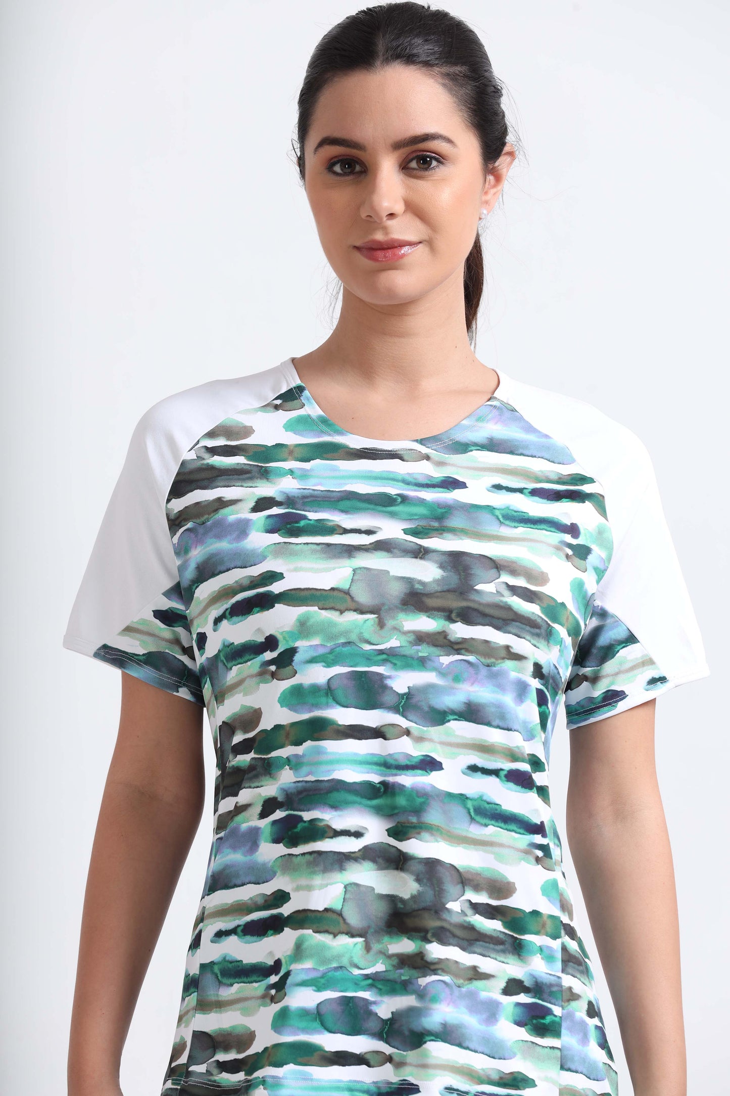 Nature Abstract Gym T Shirts For Women 