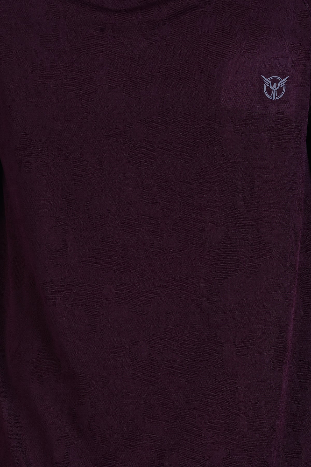 Maroon Men Crew Neck Gym T Shirt